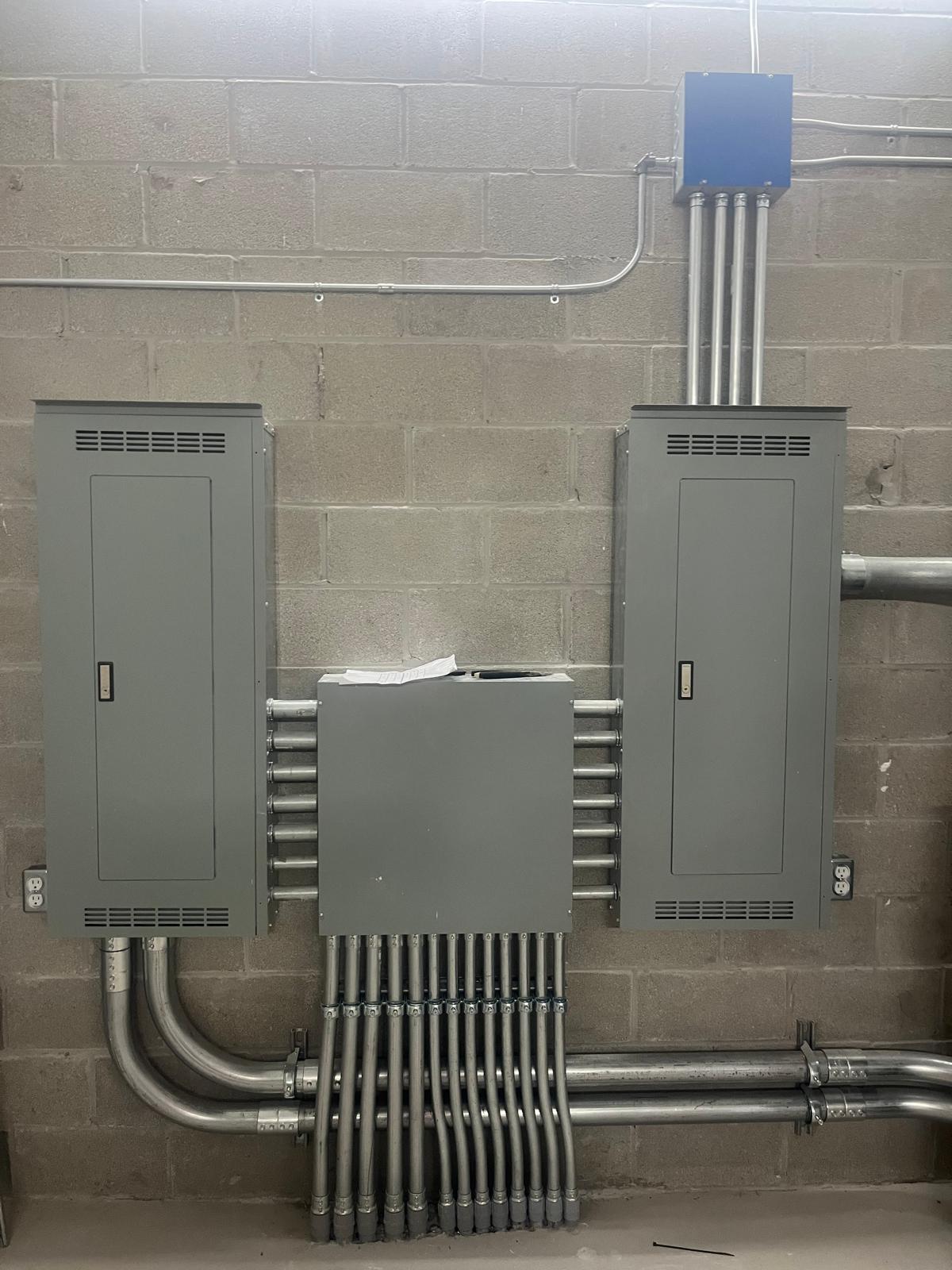 Commercial breaker panel installation