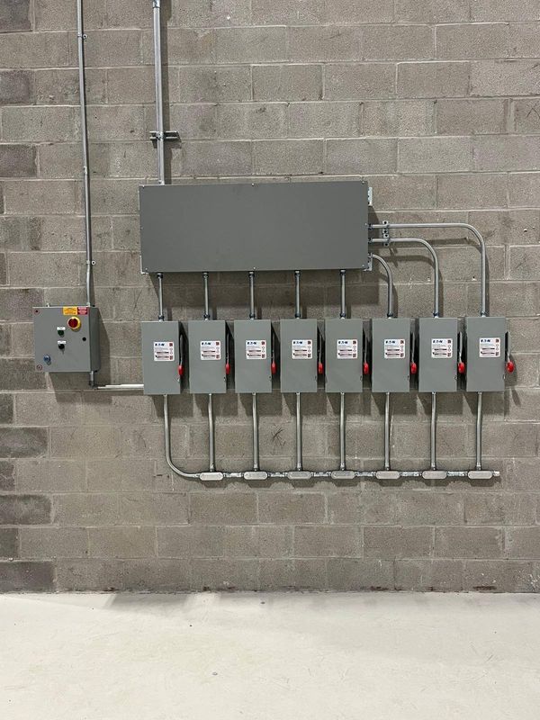 Commercial electrical panel installation