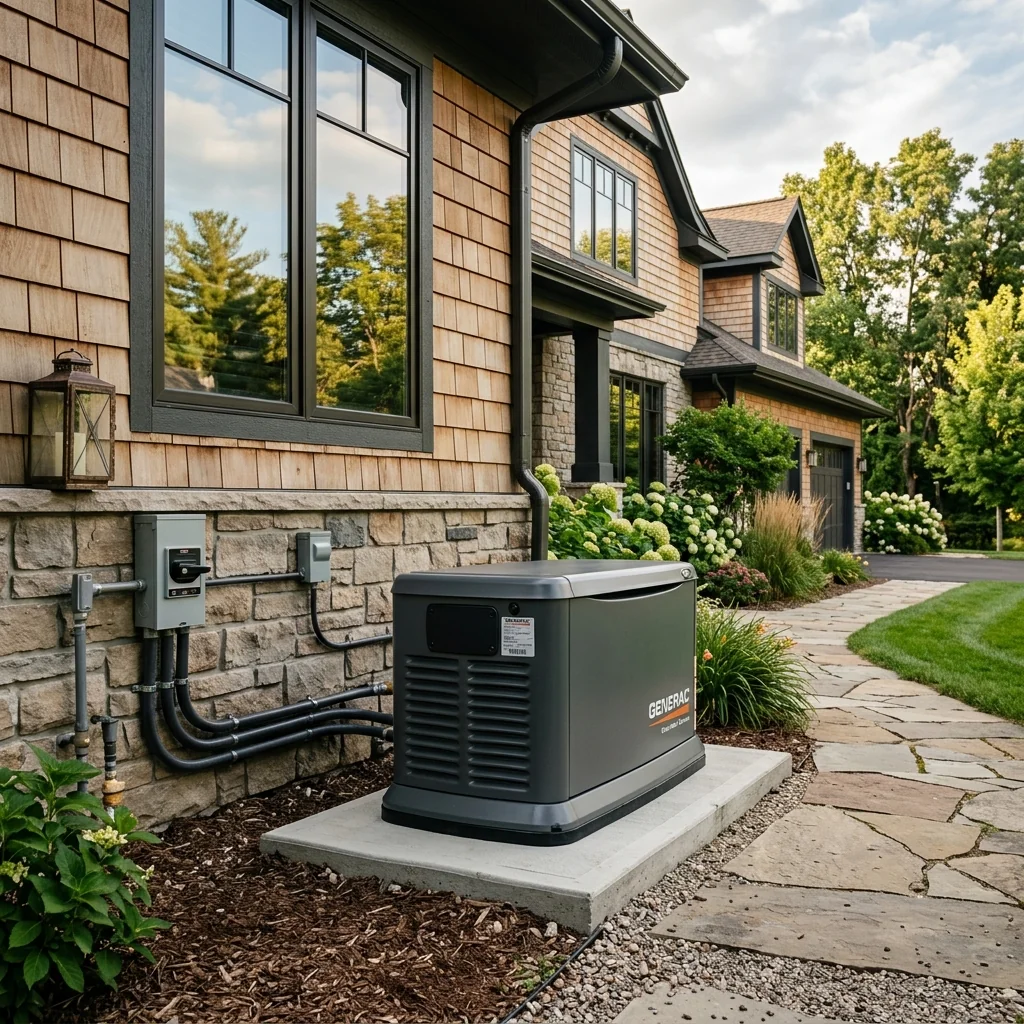 Backup generator installation by Noticed On Site Electric