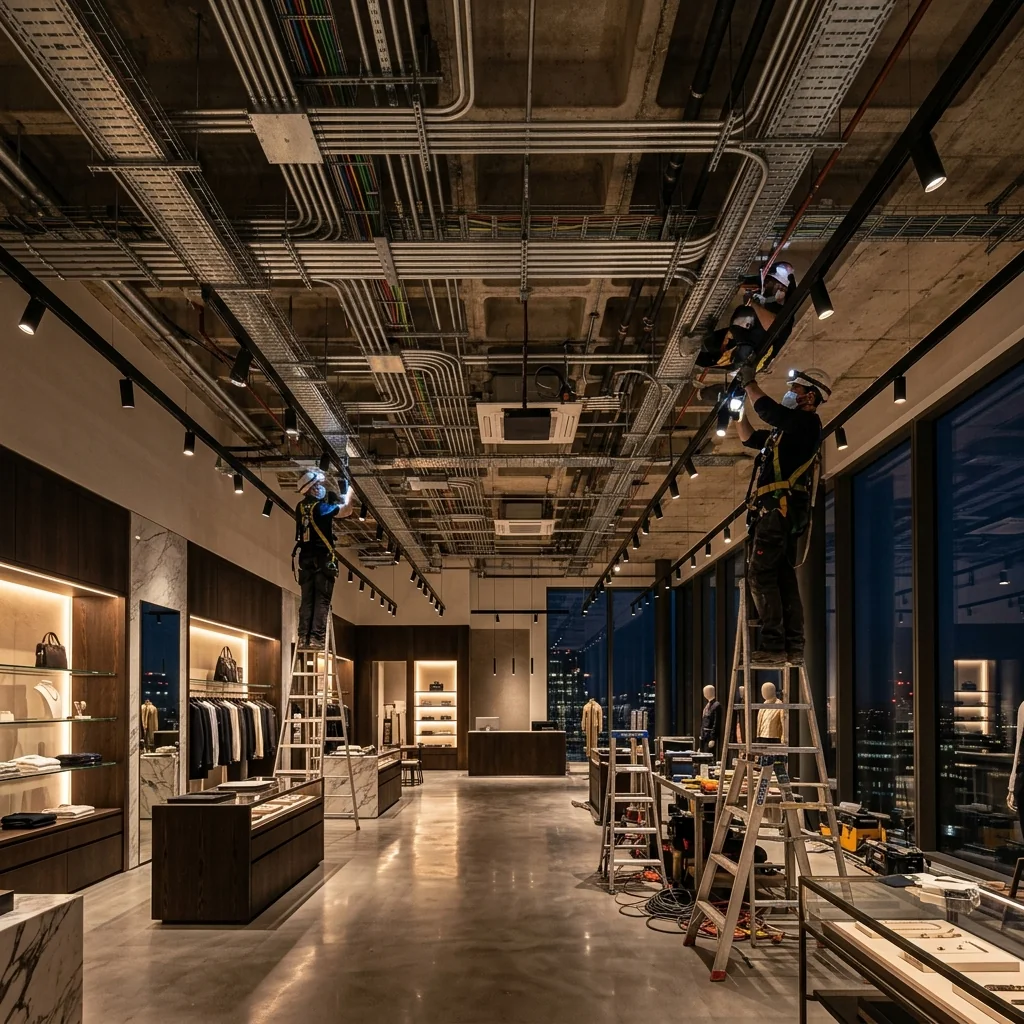 Premium retail electrical renovation